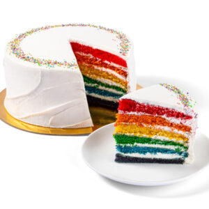 Rainbow Vanilla Cake